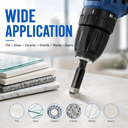 💎 6-Piece Diamond Drill Bit Set – For Tile, Glass & Stone
