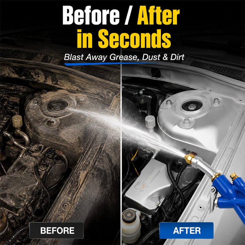 2-in-1 Air and Water Blast Gun for Fast Drying and Deep Cleaning 💨💦