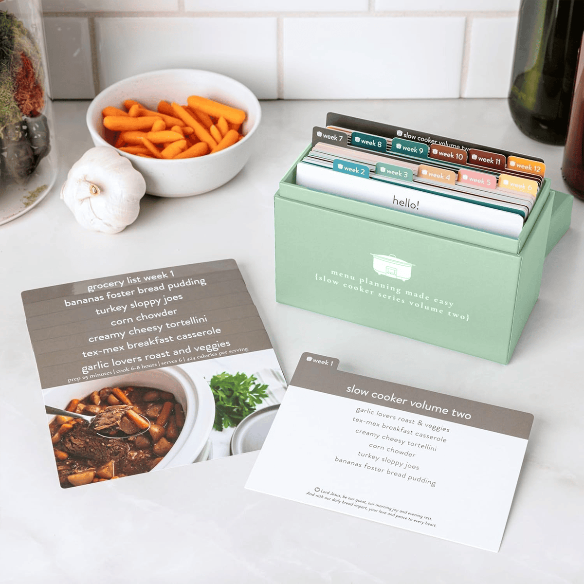 Easy Meal Planner Kit 🍽️ – 103 Photo Recipe Cards for Daily Cooking