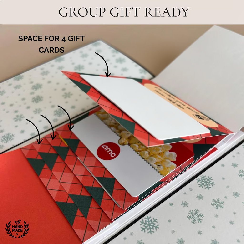 🎄 2026 Christmas Gift Card Holder Booklet with Waterfall Design 🎁 Perfect Holiday Gift for Family, Friends, Teachers and Coworkers 💳✨ 50% Off Today Only ⏰