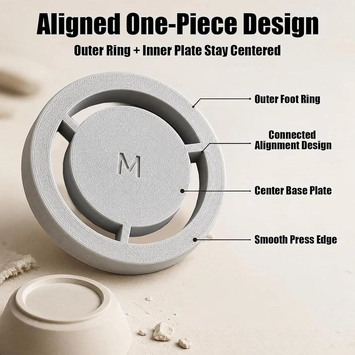 Clay Foot-Ring Trimming Kit 🏺 – 5-Piece Pottery Shaping Tool Set