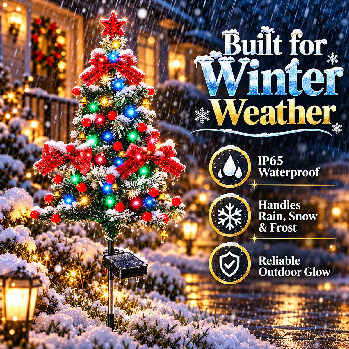 ✨ Last Day – 49% OFF🎄 Solar Cedar Christmas Tree Lights