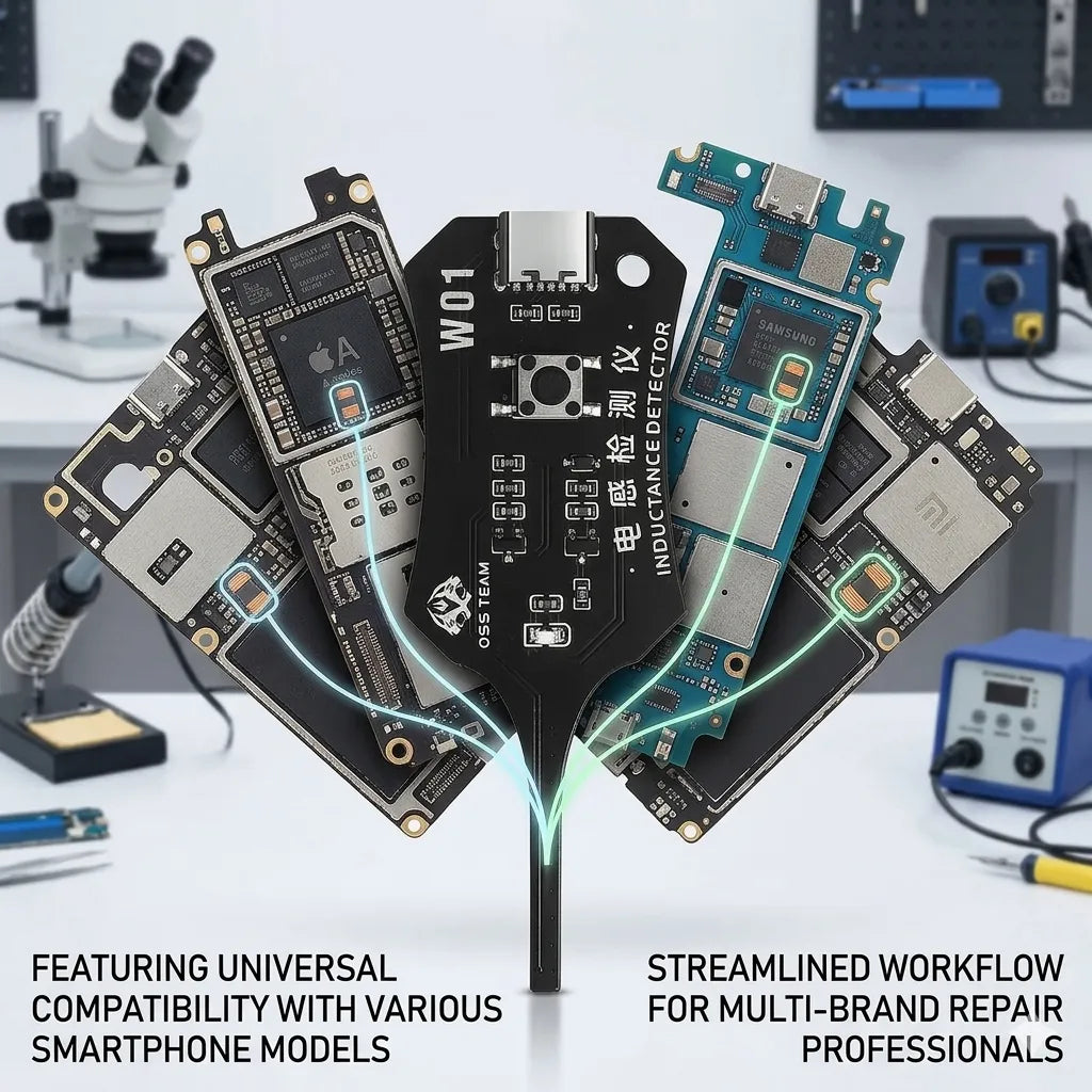 Type-C Motherboard Coil & Inductor Diagnostic Tester – Circuit Board Detection Tool 🔍