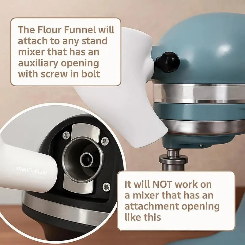 ✨Flour Funnel for Kitchen Aid Stand Mixer