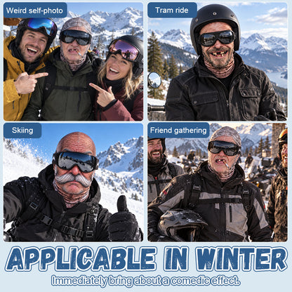 😂Wild 3D Face Balaclava – Cold-Weather Fun for Parties & Outdoor Crews ❄️