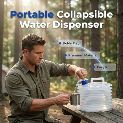 💧🏕️ Collapsible Water Container with Spigot – Easy Storage, Ready When You Need It