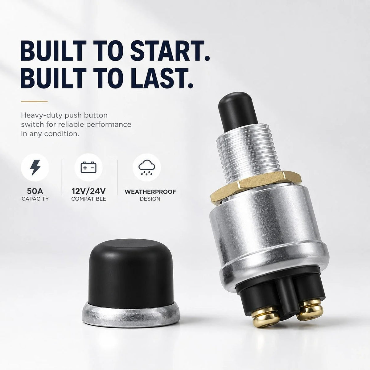 💯Heavy-Duty Engine Start Push Button Switch