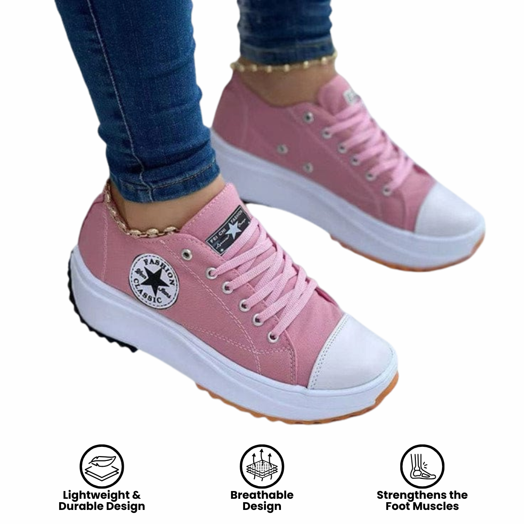 Fashion Star Comfort Sneakers 👟 Chic Support for Every Step