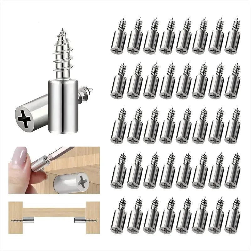 20-Pack Shelf Support Pegs 🔩 – Self-Tapping with Non-Slip Sleeves