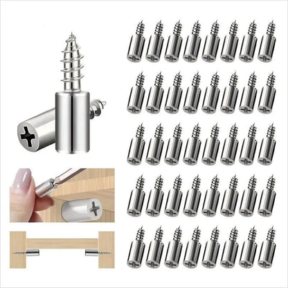 20-Pack Shelf Support Pegs 🔩 – Self-Tapping with Non-Slip Sleeves