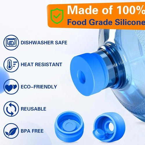 💧✨ Reusable Silicone Water Container Cap – Seal Tighter & Help Prevent Spills
