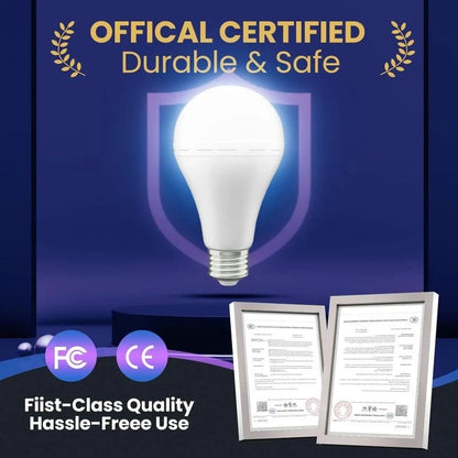 💡 Rechargeable Emergency Light Bulb – Portable Backup Lighting | 1-Pack