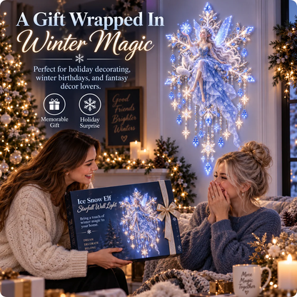 ❄️ Snow Elf Starfall Wall Light – Magical Christmas Glow ✨