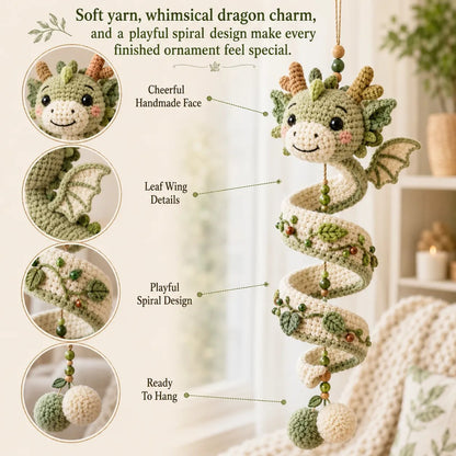 🐉 Beginner-Friendly DIY Enchanted Dragon Spiral Hanger Kit | Complete Set with All Supplies & Step-by-Step Instructions ❤️