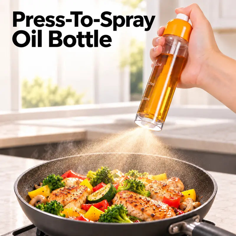 Refillable Olive Oil Mister with Ultra-Fine Spray for Air Fryer, Grilling and BBQ 🫒🔥
