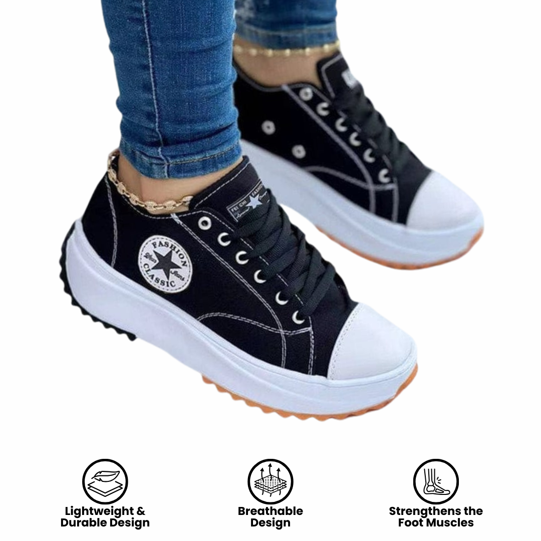 Fashion Star Comfort Sneakers 👟 Chic Support for Every Step