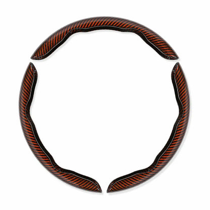 🤍 Non-Slip Half-Wrap Steering Wheel Covers | Quick Clip-On Grip Set, White, 2-Piece