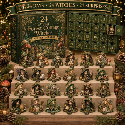 🧙‍♀️24 Days Of Witchy Surprises Advent Calendar | 24 Unique Collectible Witches with Magical Themes, Mini Figures & Fantasy Display Collection ✨