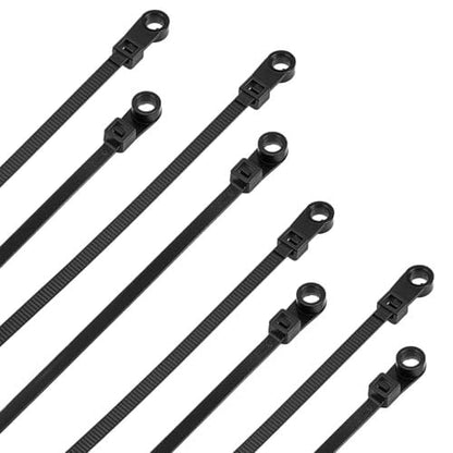 100-Pack Heavy-Duty Cable Ties 🔧 – 8.66" Screw-Mount Nylon Straps, 75 lb Rating