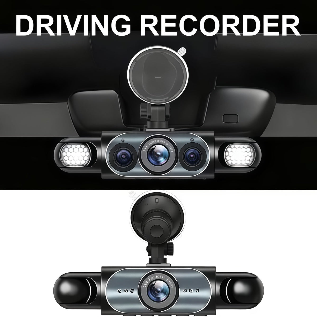 🚗 4-Camera Dash Cam System –📹 1080P Multi-Angle Driving Recorder