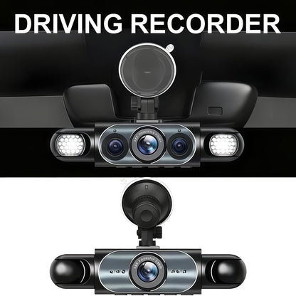 🚗 4-Camera Dash Cam System –📹 1080P Multi-Angle Driving Recorder