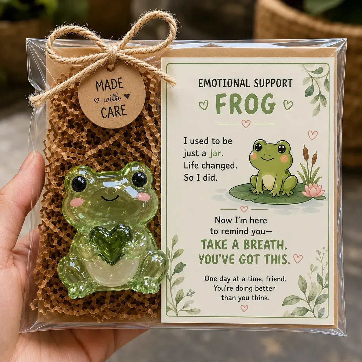 🌸🐝🦛 Emotional Support Animal Gift Set – A Meaningful Little Reminder That You Matter 💕