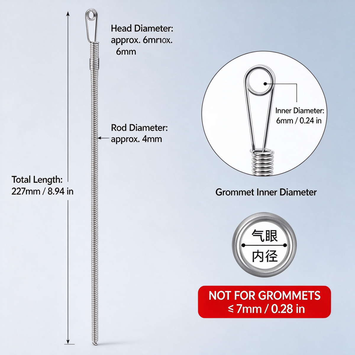 Quick-Thread Drawstring Tool 🧵 – 2-Piece Spring-Loaded Set for Hoodies & Pants
