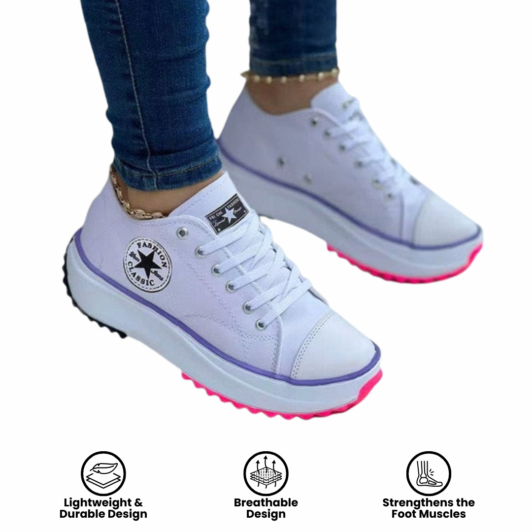 Fashion Star Comfort Sneakers 👟 Chic Support for Every Step