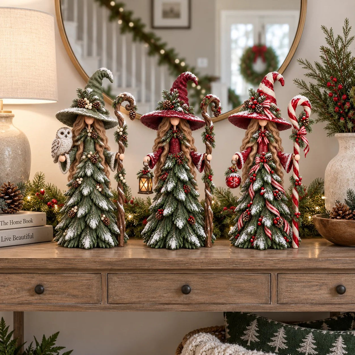 ❄️🎄Nyckfull julhäxa i hartsfigurkollektion🎅