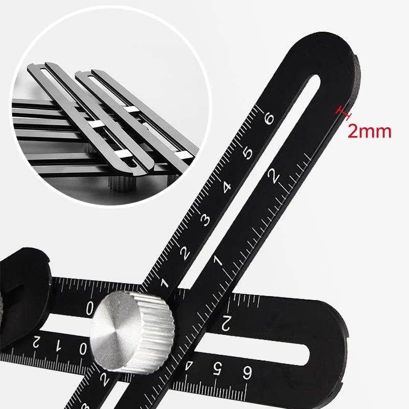 📐🔧 Multi-Angle Folding Measuring Ruler – Precise Positioning for Faster DIY Projects