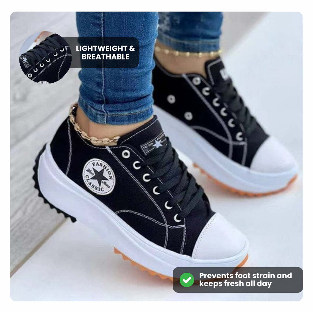 Fashion Star Comfort Sneakers 👟 Chic Support for Every Step