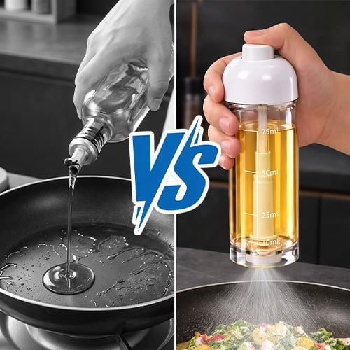 🫒 Fine-Mist Cooking Oil Sprayer – Easy Kitchen Oil Dispensing Bottle