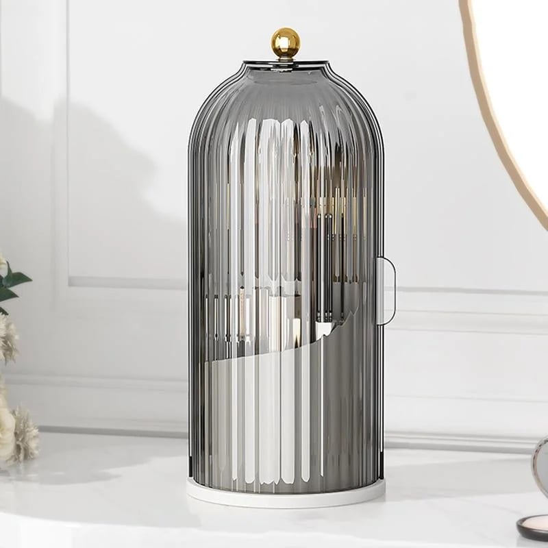 🪥 Covered Toothbrush Organizer – Dustproof Bathroom & Makeup Brush Storage