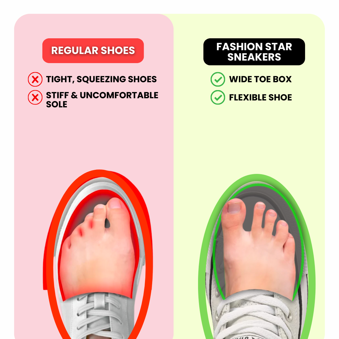 Fashion Star Comfort Sneakers 👟 Chic Support for Every Step