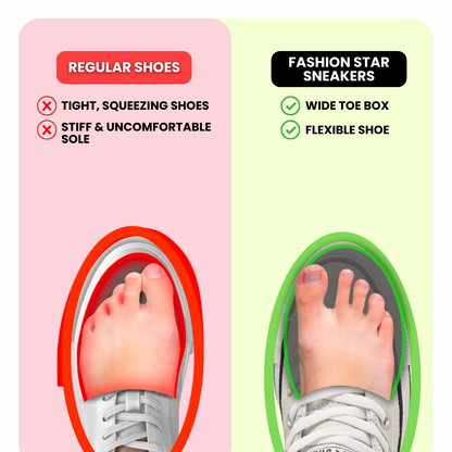Fashion Star Comfort Sneakers 👟 Chic Support for Every Step