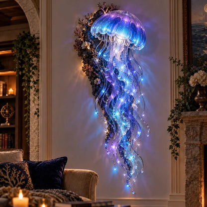 🌊 Mystical Sea Glow Wall Art – Light-Up Whale & Mermaid Décor | Limited Stock, 50% Off ✨
