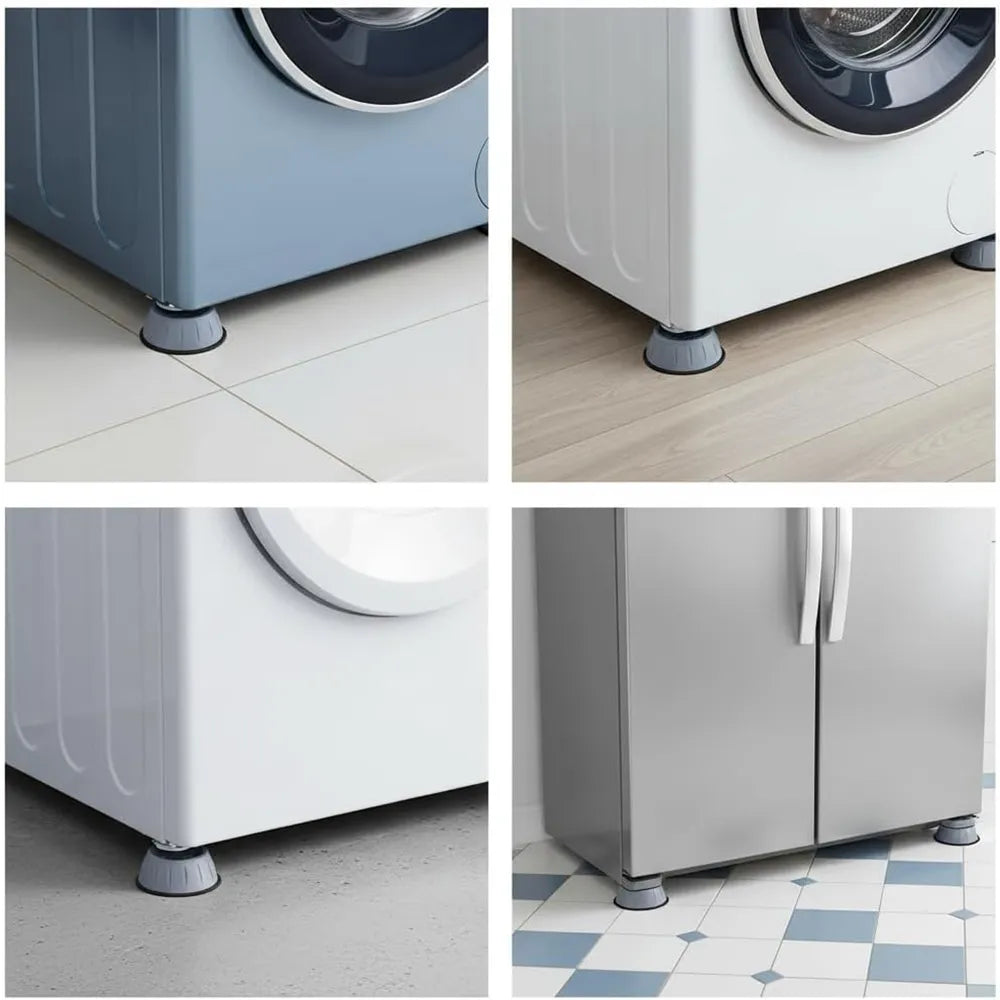 🧺 QuietGrip Washer Support Pads – 4-Piece Non-Slip Floor Protection Set