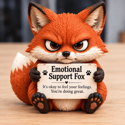 ✨❤️Emotional Support Animal Desk Figurine: Cute Resin Office Decor
