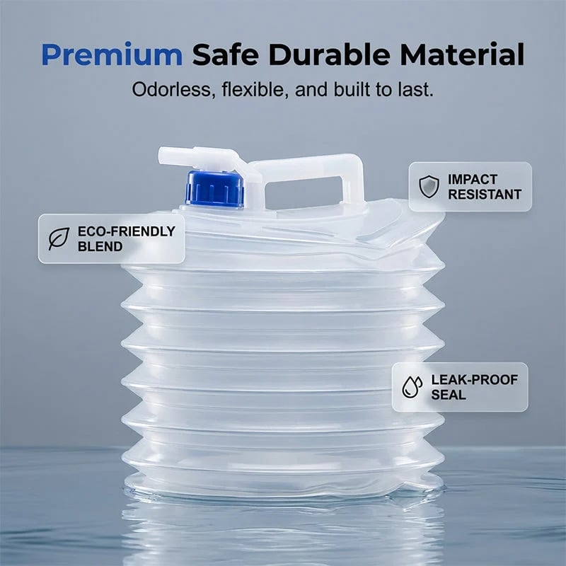 💧🏕️ Collapsible Water Container with Spigot – Easy Storage, Ready When You Need It