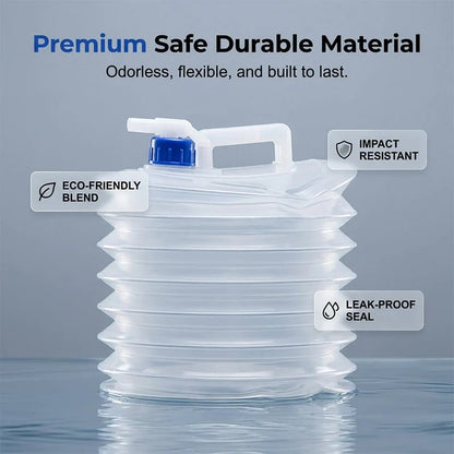 💧🏕️ Collapsible Water Container with Spigot – Easy Storage, Ready When You Need It