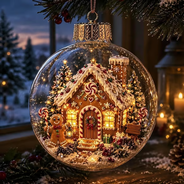 🎁LAST DAY 50% OFF - 🎄Glowing Christmas Diorama Ornament – A Tiny Winter World in Your Hands