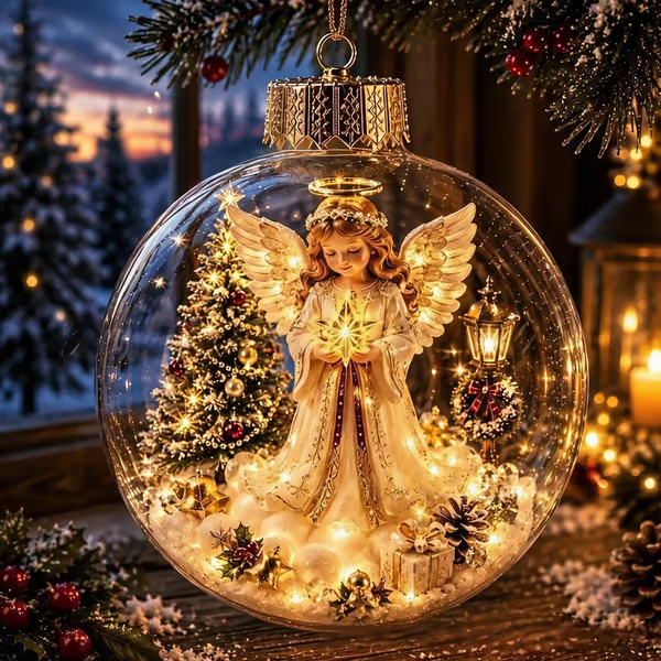 🎁LAST DAY 50% OFF - 🎄Glowing Christmas Diorama Ornament – A Tiny Winter World in Your Hands