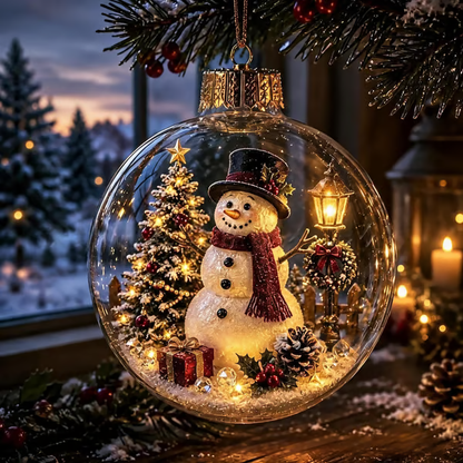 🎁LAST DAY 50% OFF - 🎄Glowing Christmas Diorama Ornament – A Tiny Winter World in Your Hands