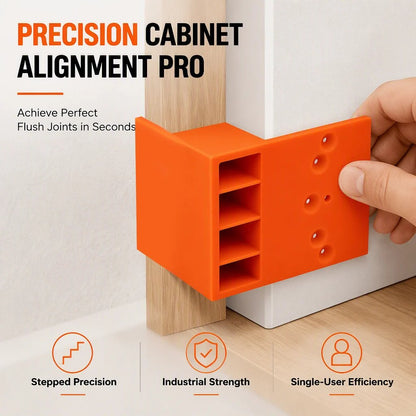 🎉📢BUY 1 GET 1 FREE !! ⏰Wardrobe Cabinet Side Filler Panel Installation Locator and Stepped Positioning Plate for Precise Hole Alignment