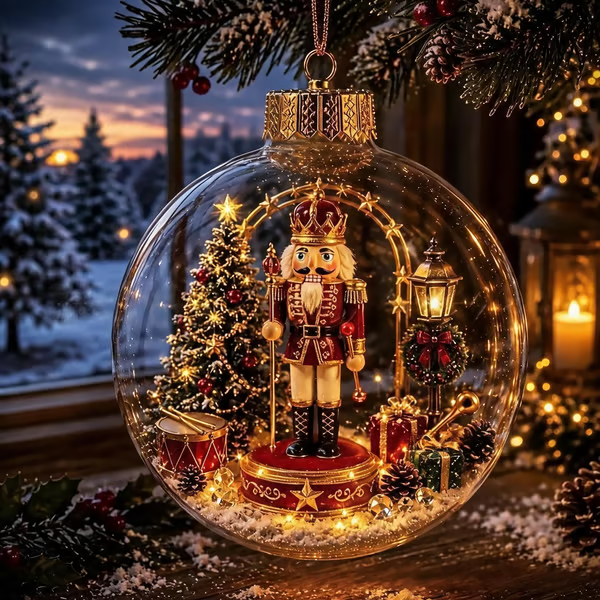 🎁LAST DAY 50% OFF - 🎄Glowing Christmas Diorama Ornament – A Tiny Winter World in Your Hands