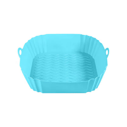 Reusable Air Fryer Silicone Liner 🍟 – 8" Nonstick Cooking Basket Insert