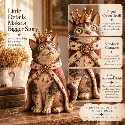🔥Last Day 50% OFF - 🐈 Medieval Cat Court — Whimsical Vintage Cat Figurines