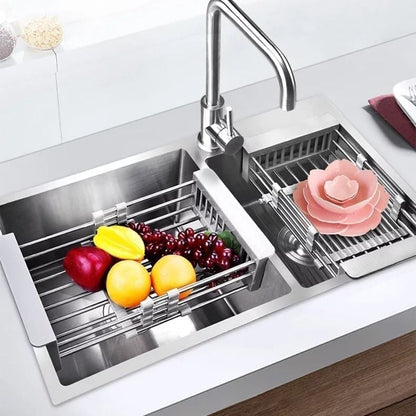 🚰✨ Expandable Kitchen Sink Drain Basket – More Space, Faster Draining, Less Clutter