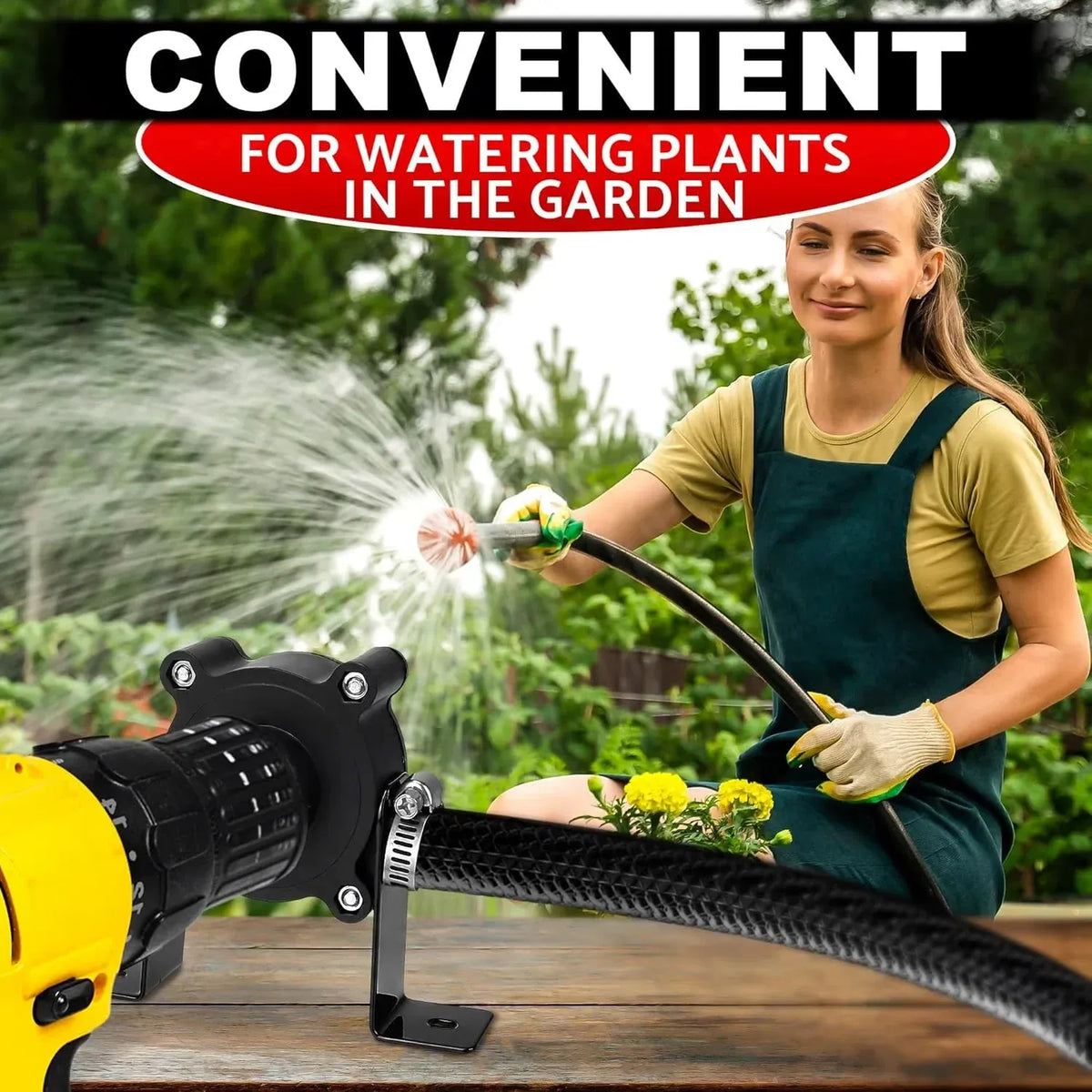 Portable Drill-Powered Transfer Pump 💧 – Compact Liquid Pumping Tool