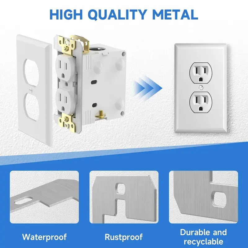 ⚡ Metal Outlet & Switch Spacers for Flush, Level Wall Plates 🛠️